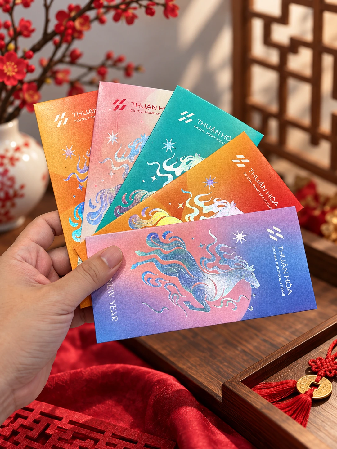 フエのお年玉袋印刷 – In Thuận Hoá