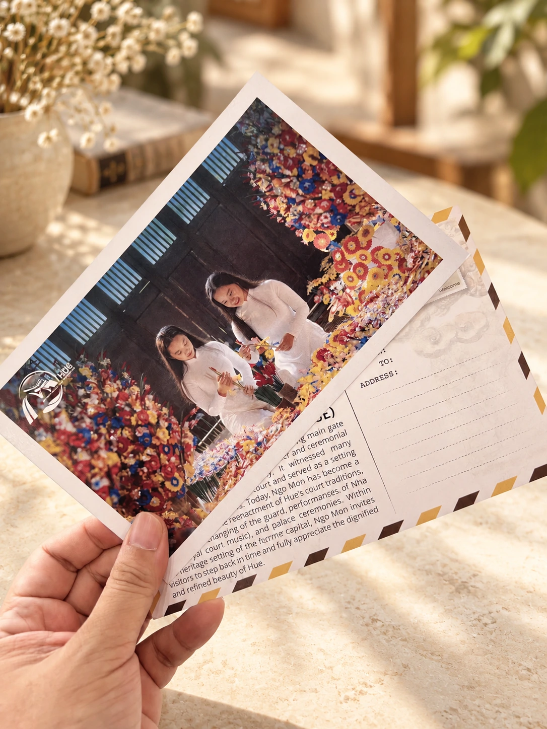 In postcard tại Huế