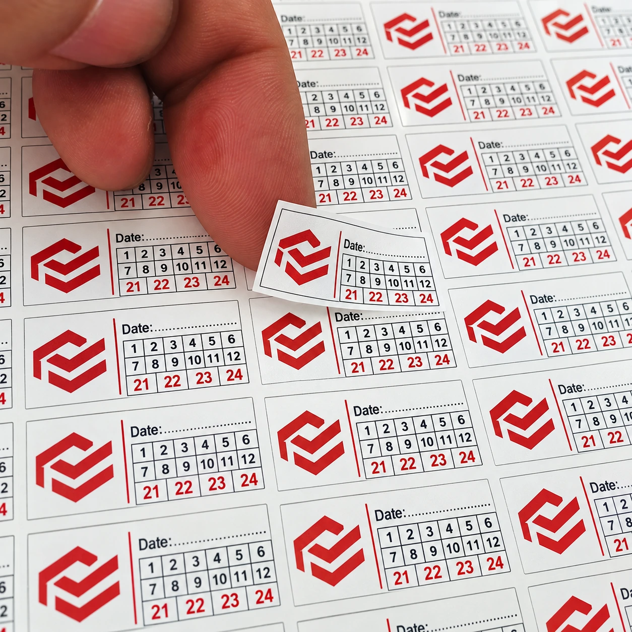 Decal bể dùng làm tem niêm phong