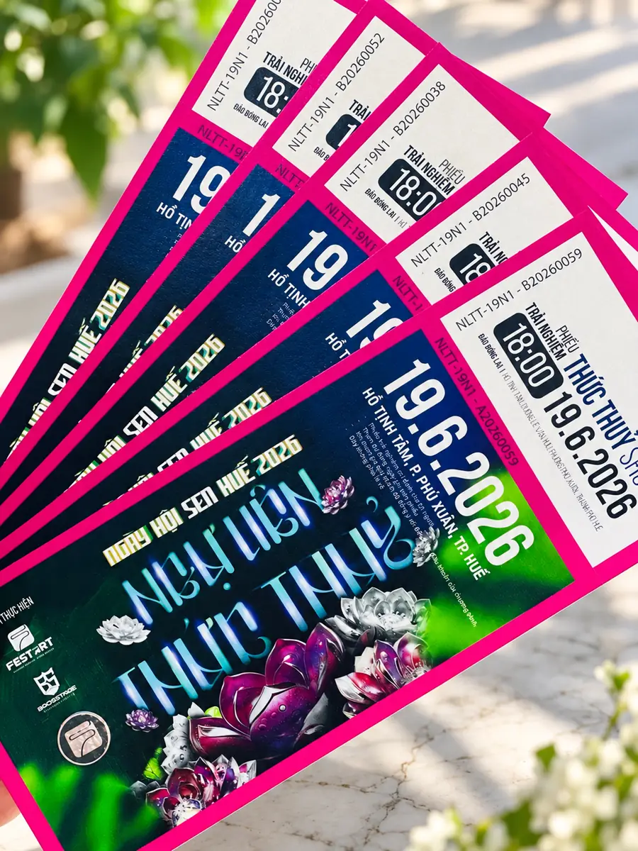 In vé và voucher tại Huế